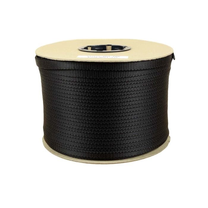 1/2 Inch Flat Nylon Black