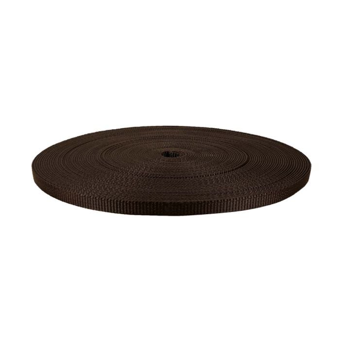 1/2 Inch Flat Nylon Brown