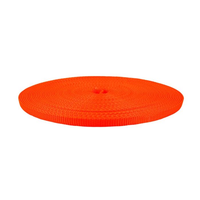 1/2 Inch Flat Nylon Hot Orange