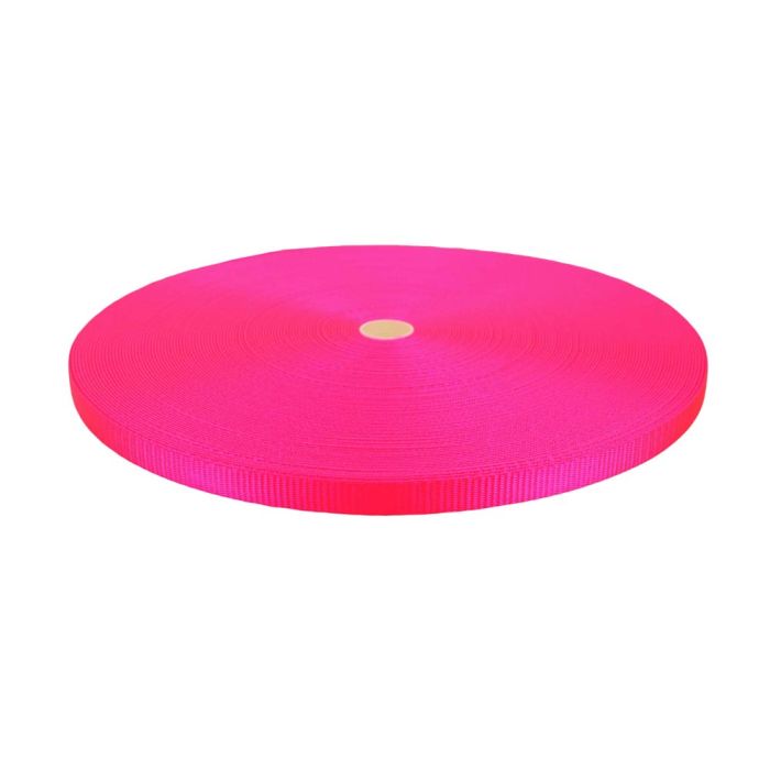 1/2 Inch Flat Nylon Hot Pink