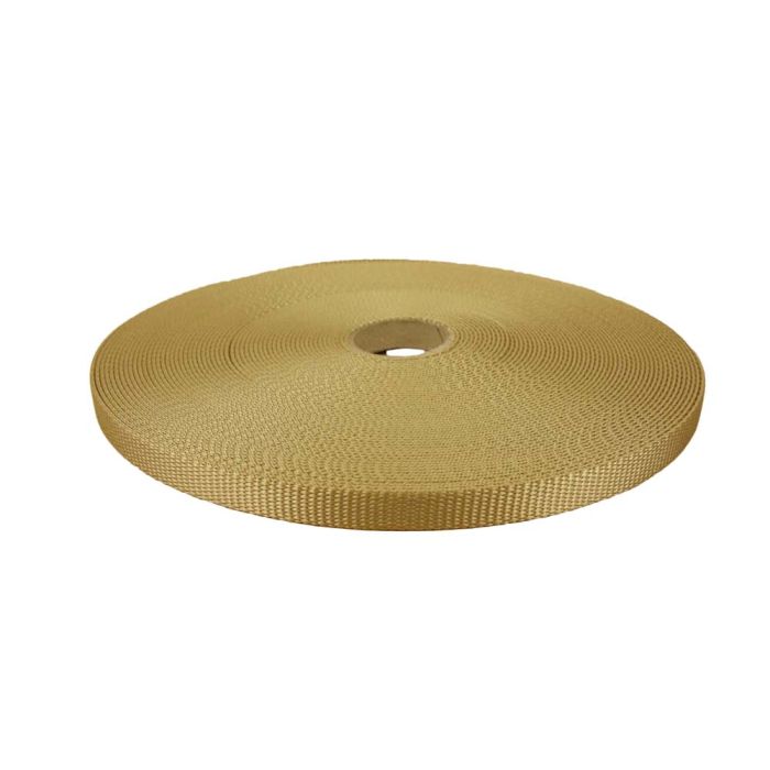 1/2 Inch Flat Nylon Khaki