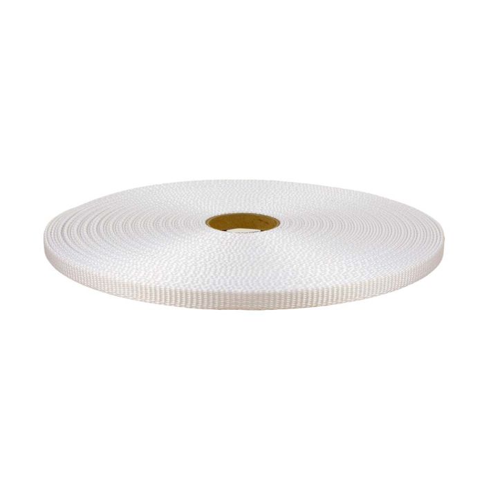 1/2 Inch Flat Nylon White