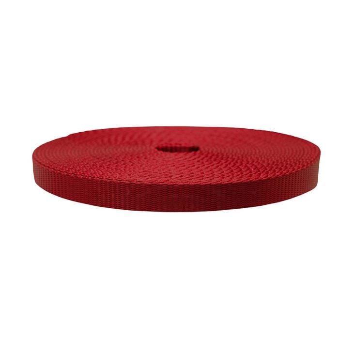 3/4 Inch Flat Nylon Dark Red