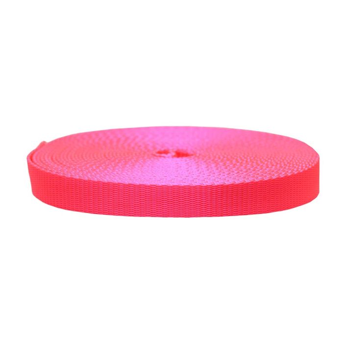 3/4 Inch Flat Nylon Hot Pink