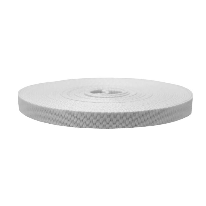 3/4 Inch Flat Nylon White