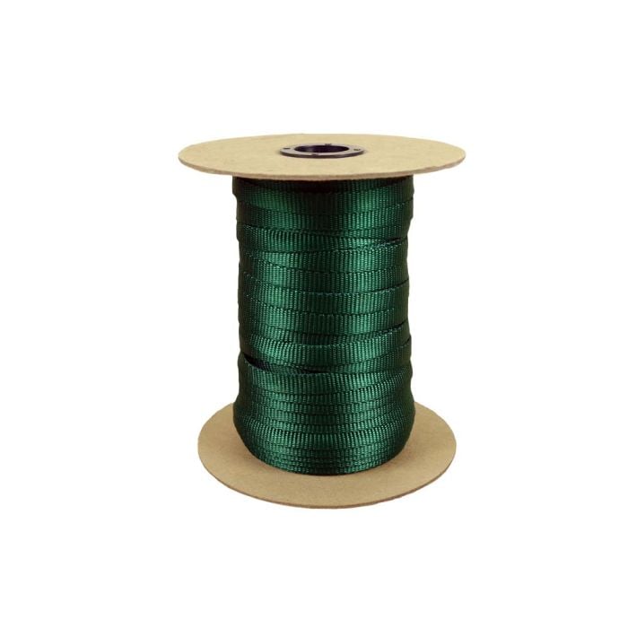 3/8 Inch Flat Nylon Forest Green