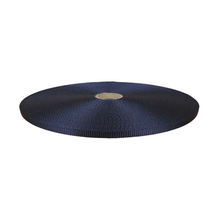 3/8 Inch Flat Nylon Navy Blue