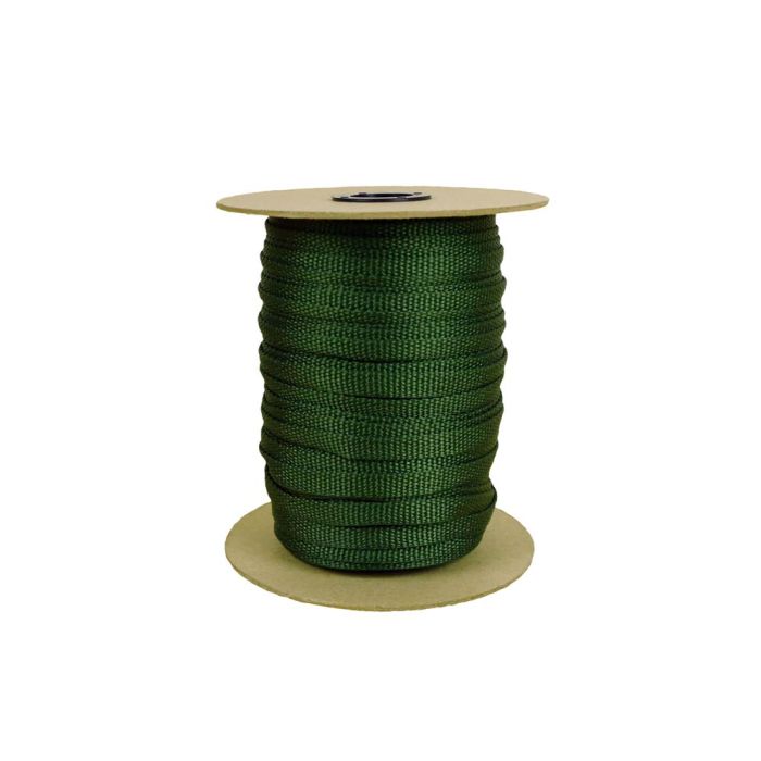 3/8 Inch Flat Nylon Olive Drab
