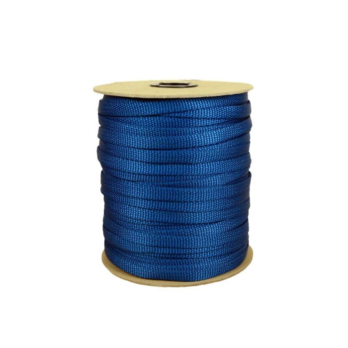 3/8 Inch Flat Nylon Pacific Blue