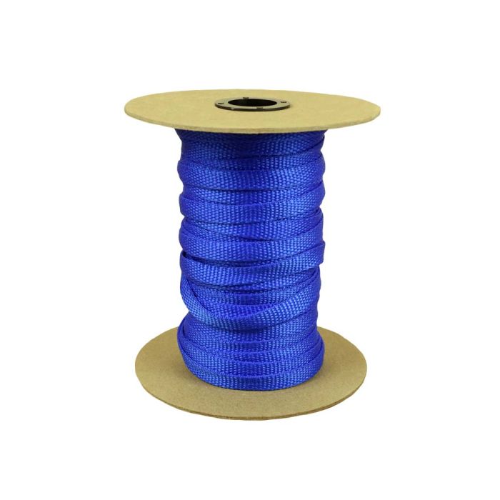 3/8 Inch Flat Nylon Royal Blue