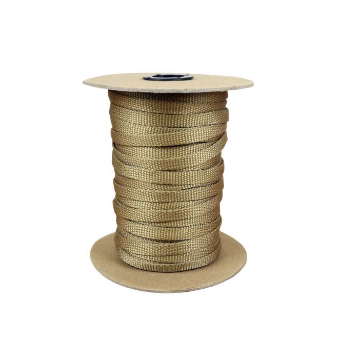 3/8 Inch Flat Nylon Tan