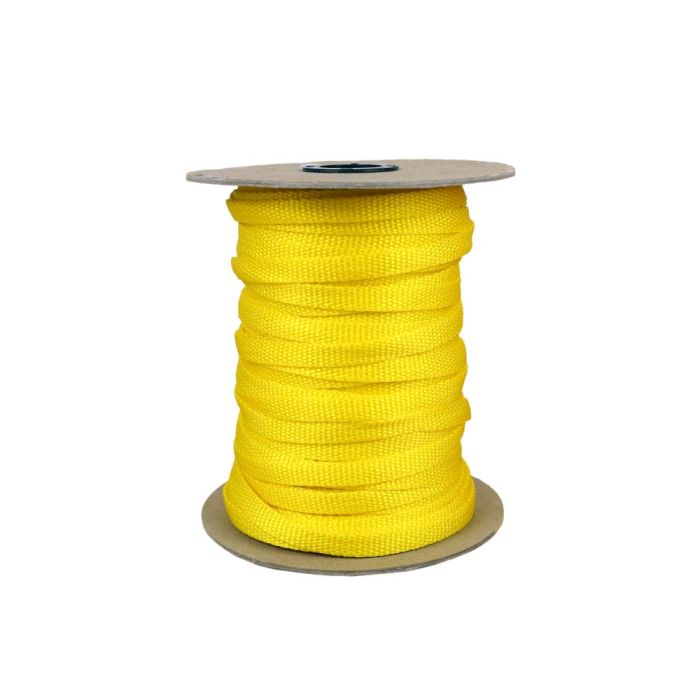 3/8 Inch Flat Nylon Yellow