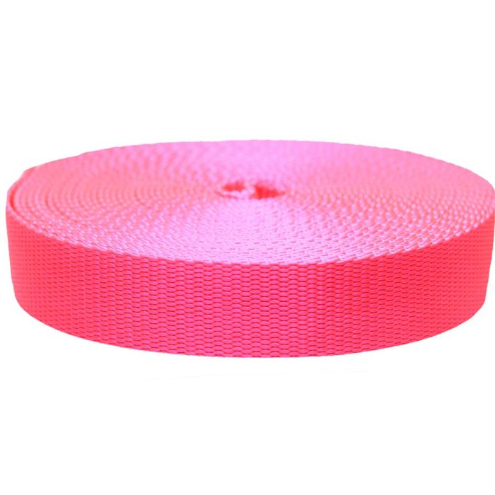 1-1/2 Inch Flat Nylon Hot Pink