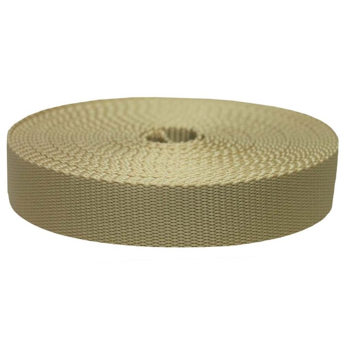 1-1/2 Inch Flat Nylon Khaki