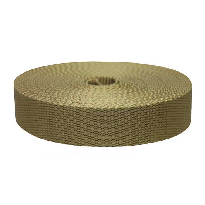 1-1/2 Inch Flat Nylon Tan