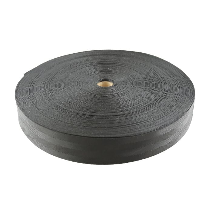 1-1/2 Inch Seatbelt Nylon Black