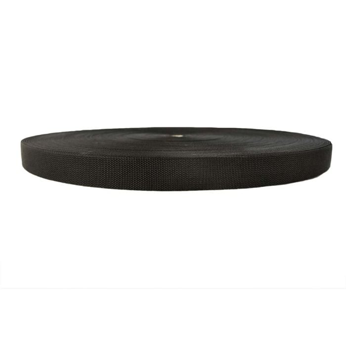 1-1/2 Inch Flat Nylon Scuba Black