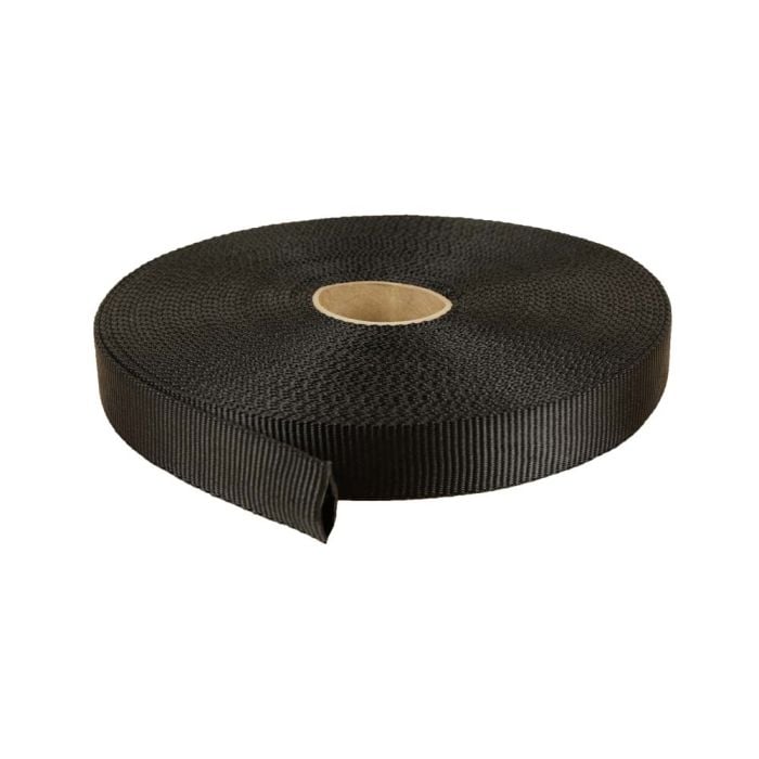 1 Inch Tubular Nylon Black