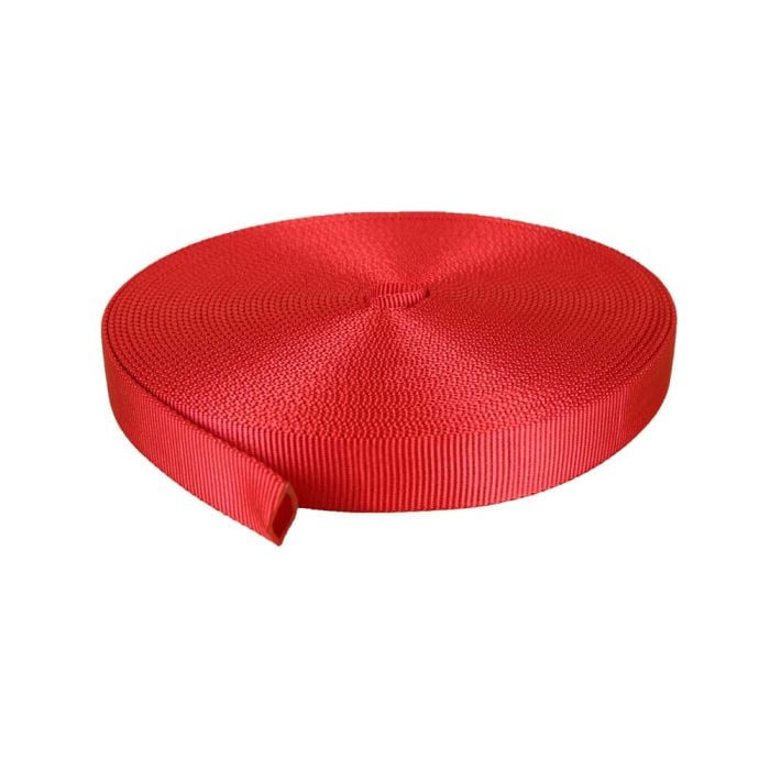 1 Inch Tubular Nylon Red