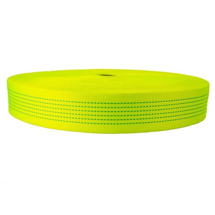 2 Inch Tubular Nylon Hot Yellow