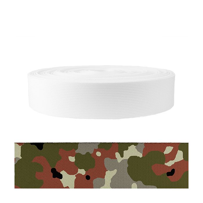 2 Inch Mil-Spec 17337 Polyester Camouflage Flecktarn