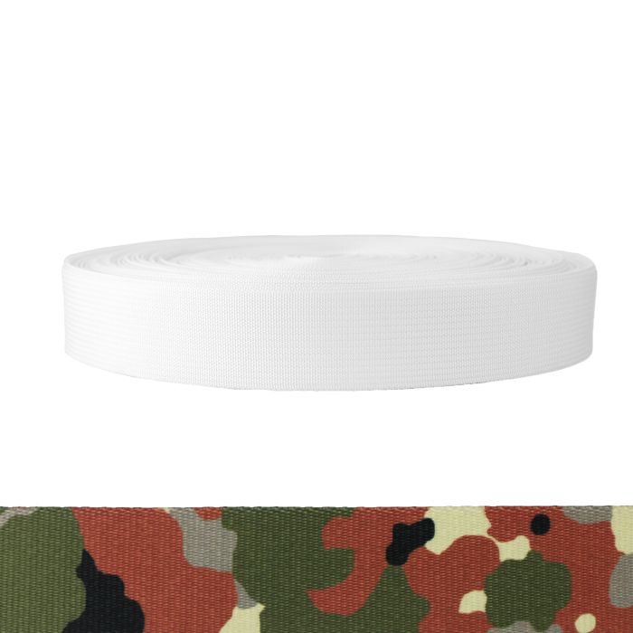 1-1/2 Inch Commercial Military Style 17337 Polyester Camo Flecktarn