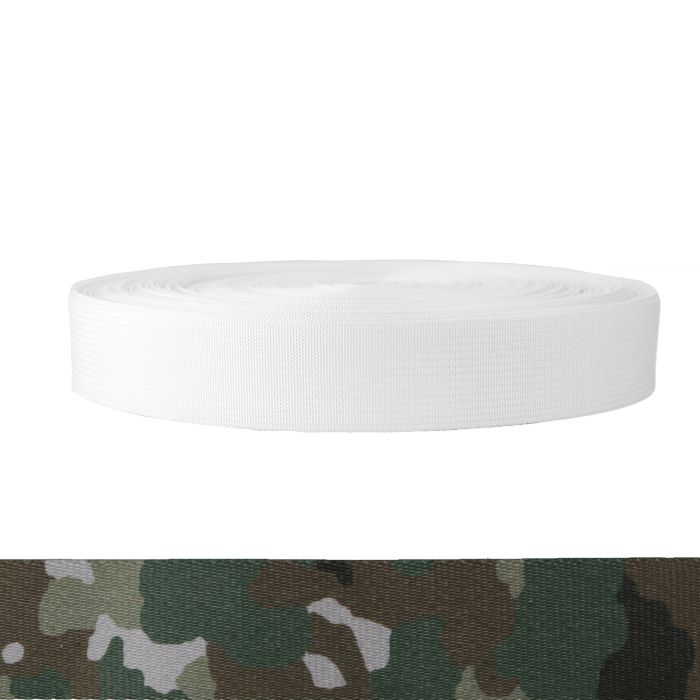 1-1/2 Inch Commercial Military Style 17337 Polyester Camo Quadra