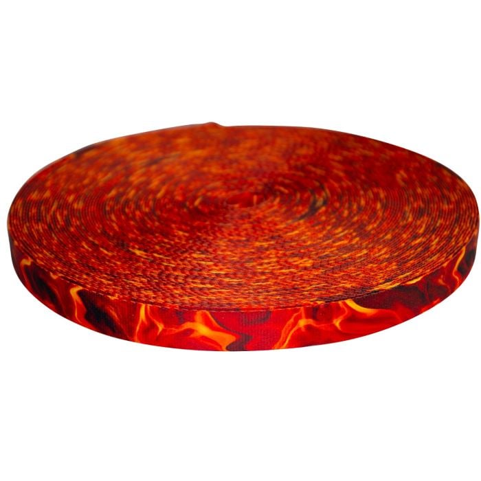 1 Inch Picture Quality Polyester Webbing Blaze