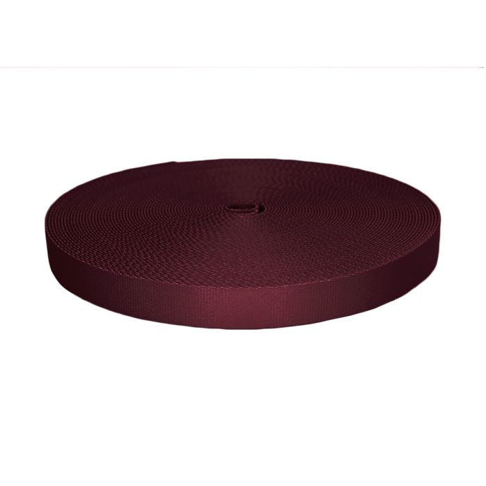 1 Inch Picture Quality Polyester Webbing Burgundy