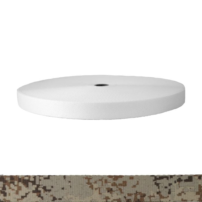 1 Inch Picture Quality Polyester Webbing Camouflage Digital Desert