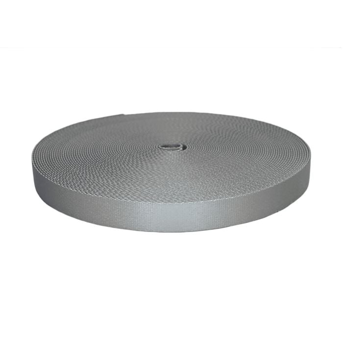 1 Inch Picture Quality Polyester Webbing Gray