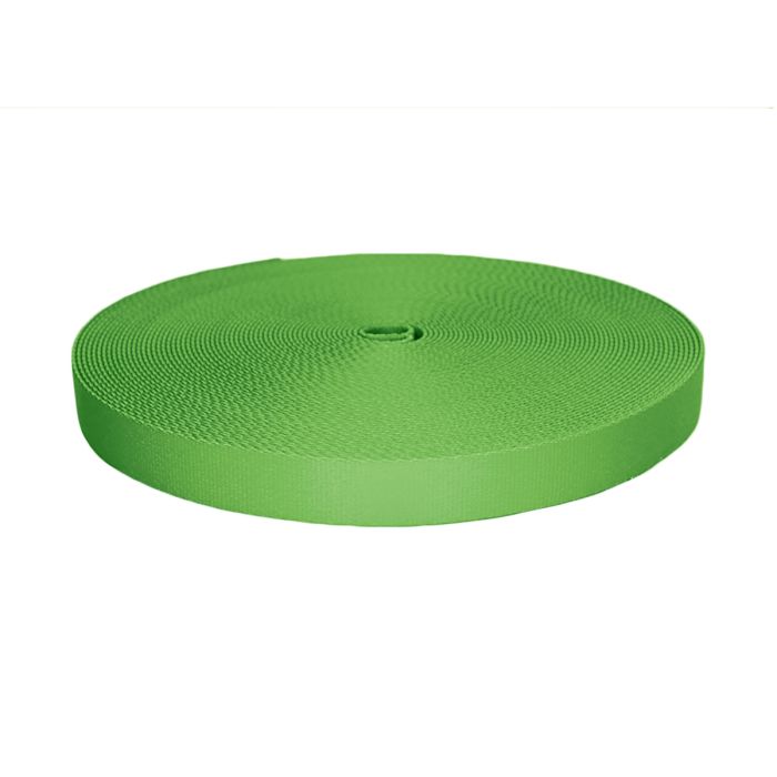 1 Inch Picture Quality Polyester Webbing Lime Green