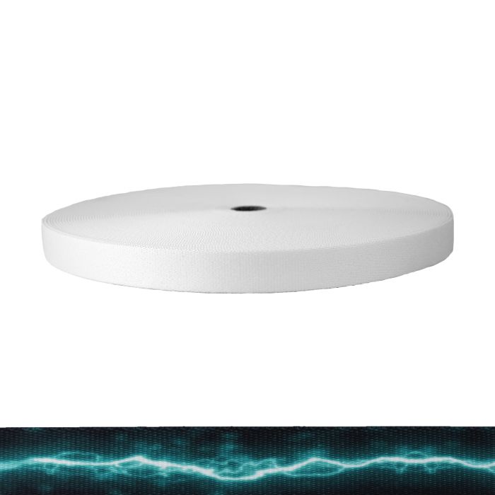1 Inch Picture Quality Polyester Webbing Lightning Splatter