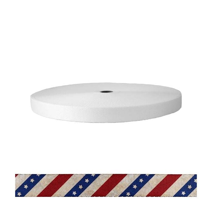 1 Inch Picture Quality Polyester Webbing Patriot