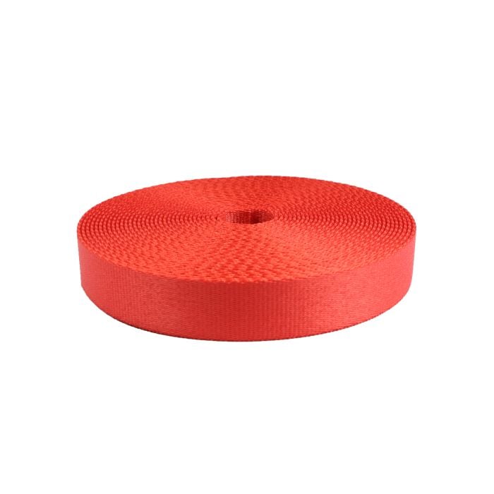 1 Inch Picture Quality Polyester Webbing Red