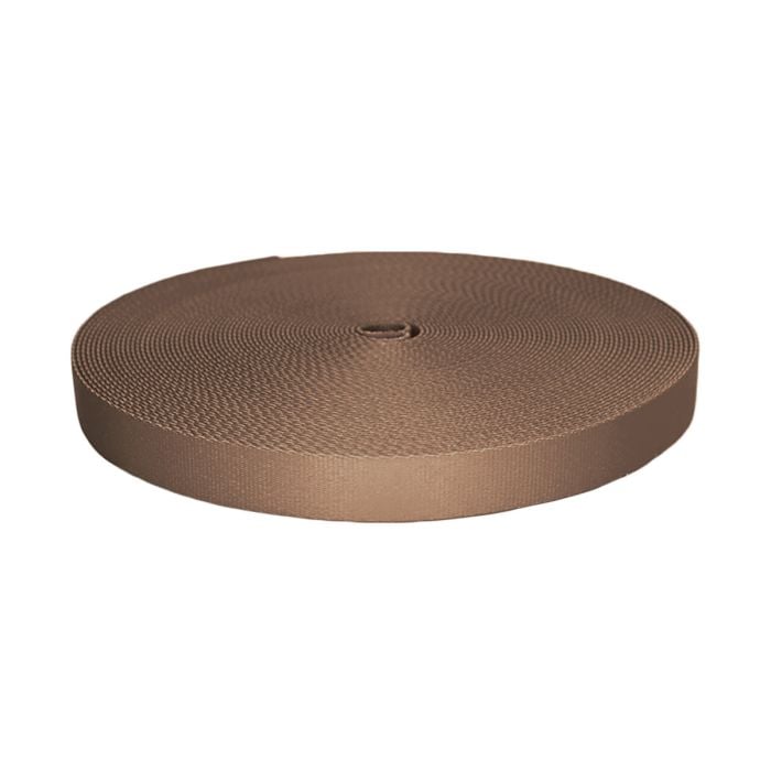1 Inch Picture Quality Polyester Webbing Tan