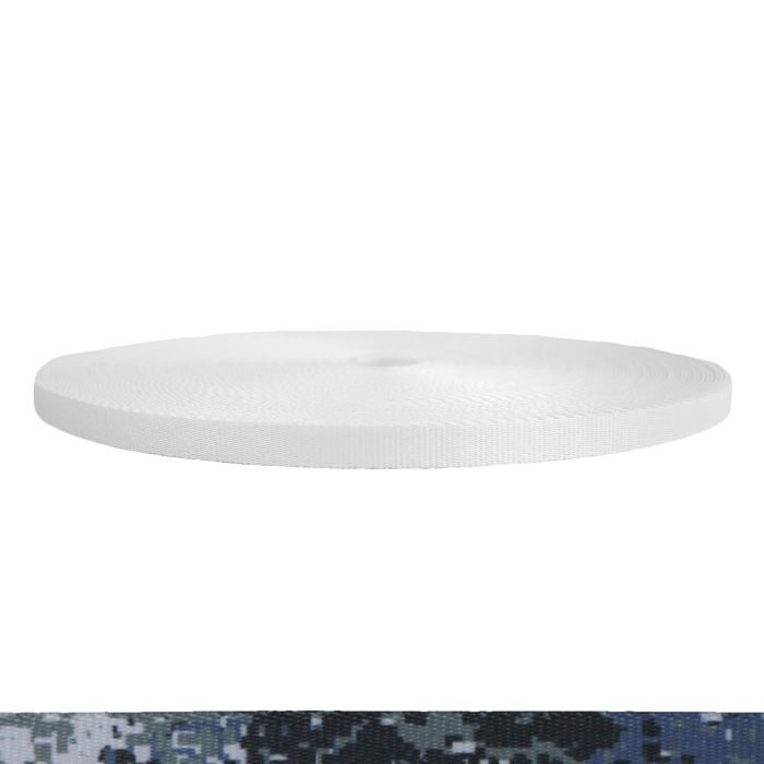 1/2 Inch Picture Quality Polyester Webbing Camouflage Digital Blue