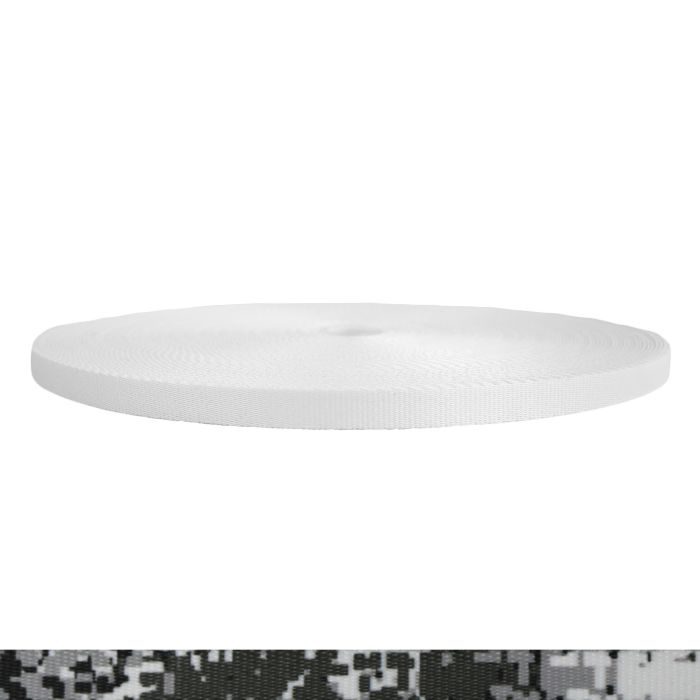 1/2 Inch Picture Quality Polyester Webbing Camouflage Digital Winter