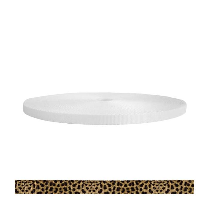 1/2 Inch Picture Quality Polyester Webbing Leopard