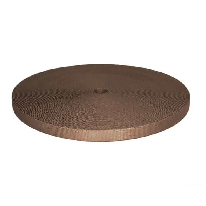 1/2 Inch Picture Quality Polyester Webbing Tan