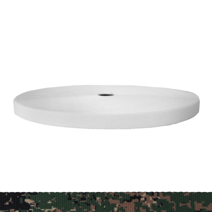 3/4 Inch Picture Quality Polyester Webbing Camouflage Jarhead