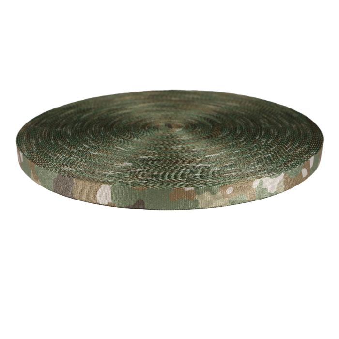 3/4 Inch Picture Quality Polyester Webbing Camouflage Quadra