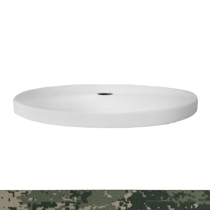3/4 Inch Picture Quality Polyester Webbing Camouflage Digital Grunt