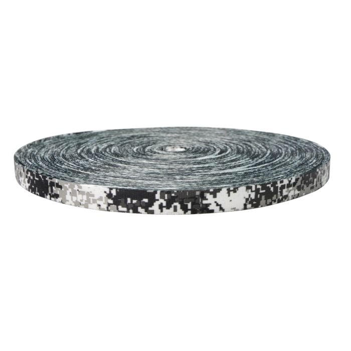 3/4 Inch Picture Quality Polyester Webbing Camouflage Digital Winter