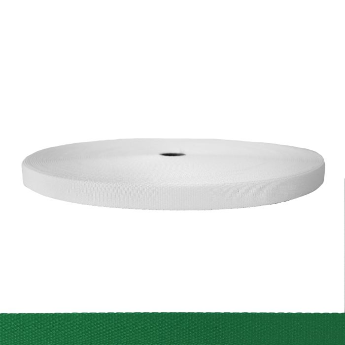 3/4 Inch Picture Quality Polyester Webbing Green