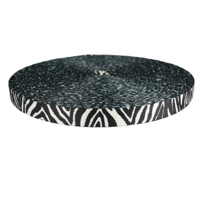 3/4 Inch Picture Quality Polyester Webbing Zebra