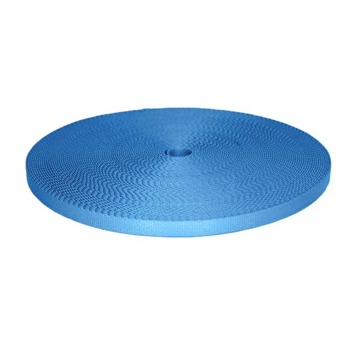 3/8 Inch Picture Quality Polyester Webbing Blue