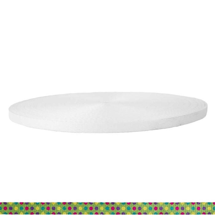 3/8 Inch Picture Quality Polyester Webbing Candy Dots