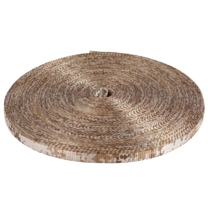3/8 Inch Picture Quality Polyester Webbing Camouflage Digital Desert