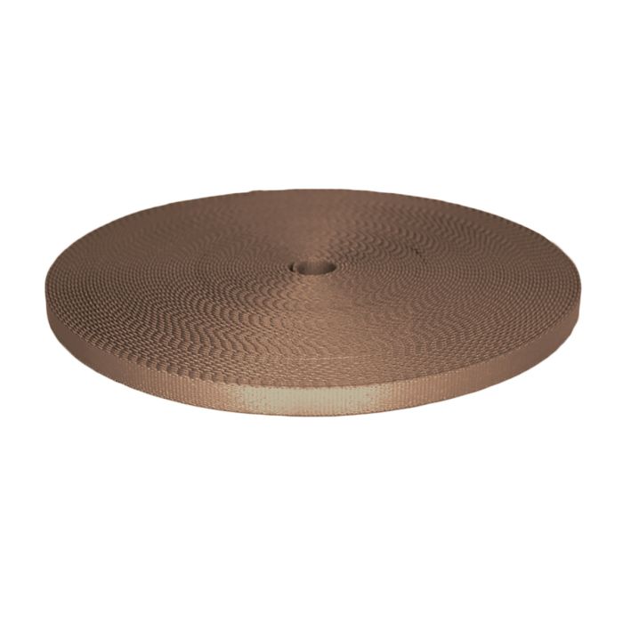 3/8 Inch Picture Quality Polyester Webbing Tan
